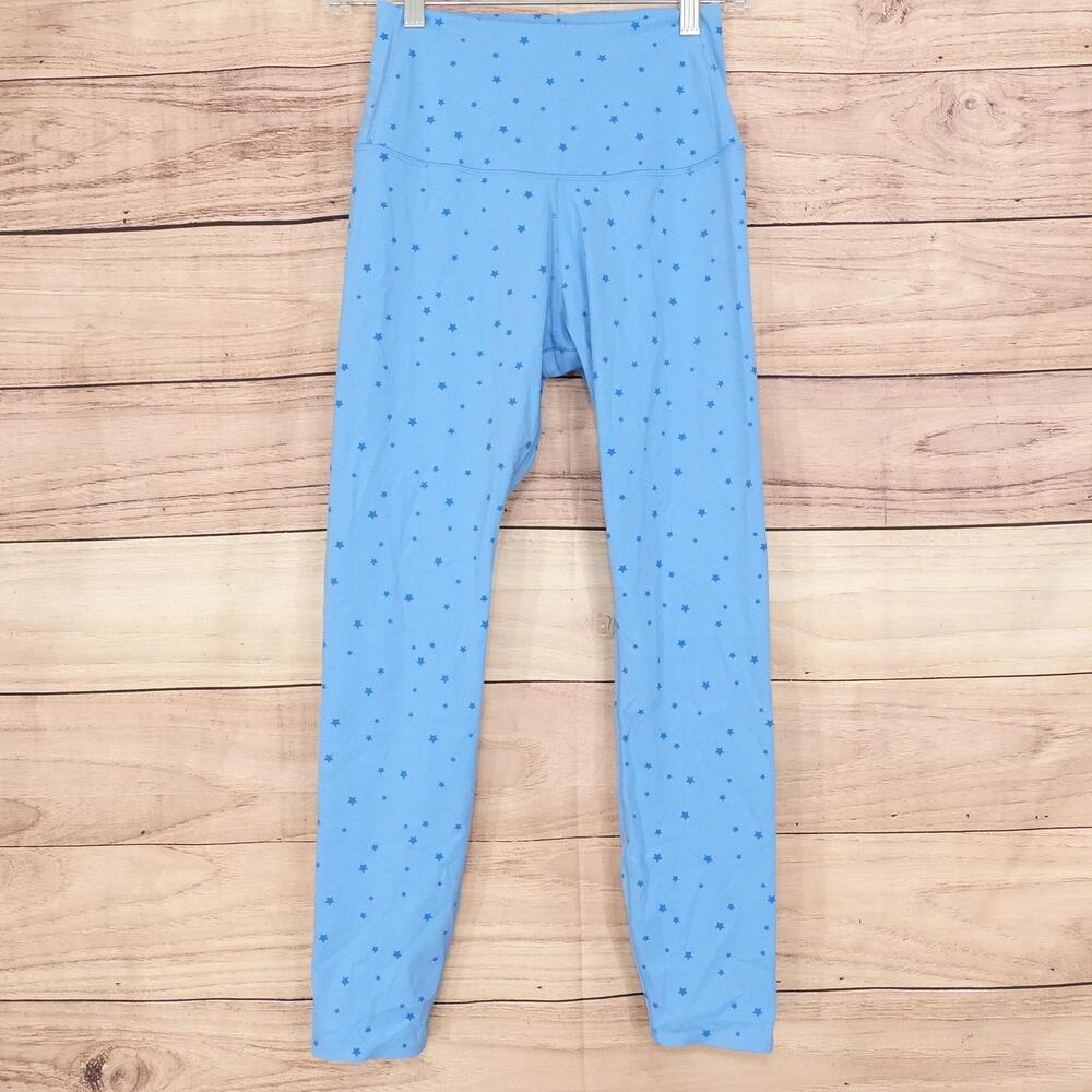 Tavi Leggings Womens M Blue Galaxy High Waisted 7/8 Tight Ankle Yoga Stretch